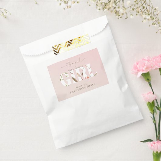 Es ist eine Mädchen-Blush-Baby-Dusche Geschenktütchen (Versiegelt)
