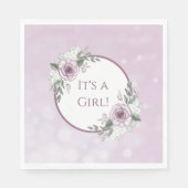 Es ist eine Mädchen-, Mauve-Rose-Kinderdusche Serviette (Vorderseite)