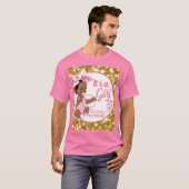 Es ist eine Mädchen-Pink & Gold-Ethnic-Baby-Dusche T-Shirt (Vorne ganz)