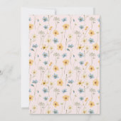 Es ist eine Mädchen rosa Aquarellbrunnendusche Einladung (Rückseite)