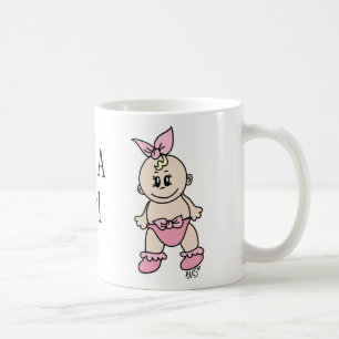 Es ist eine Mädchen-Tasse Kaffeetasse