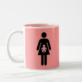 Es ist eine Mädchen-Tasse Zweifarbige Tasse (Links)