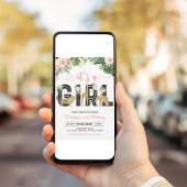 Es ist eine Mädchen-Wild-One-Kinderdusche Einladung