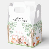 Es ist eine Mädchen-Woodland-Kinderdusche Geschenkschachtel (Geöffnet)