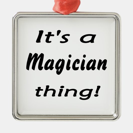 Es ist eine Magiersache! Silbernes Ornament (Vorne)