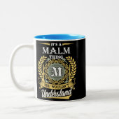 Es ist eine Malm-Sache, die du nicht verstehen kön Zweifarbige Tasse (Links)
