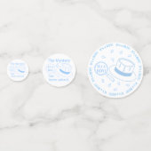 Es ist eine männliche Geschlechtsoffenbarung Konfetti (Rückseiten)