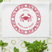 ES IST EINE MARYLAND-SACHE (CRABS) GESCHIRRTUCH (Gefaltet)