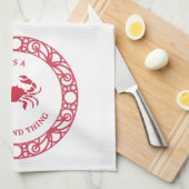 ES IST EINE MARYLAND-SACHE (CRABS) GESCHIRRTUCH (Viertel Falte)