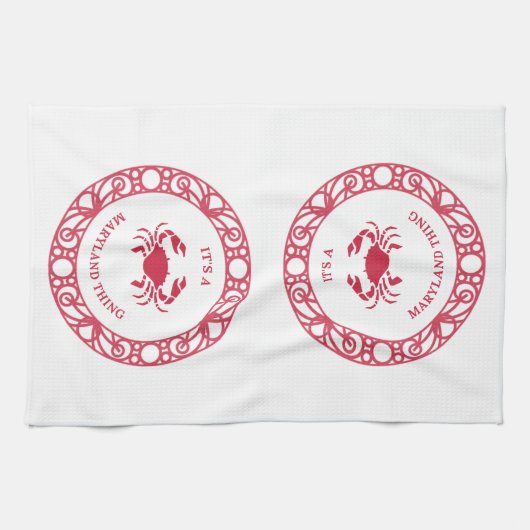 ES IST EINE MARYLAND-SACHE (CRABS) GESCHIRRTUCH (Horizontal)