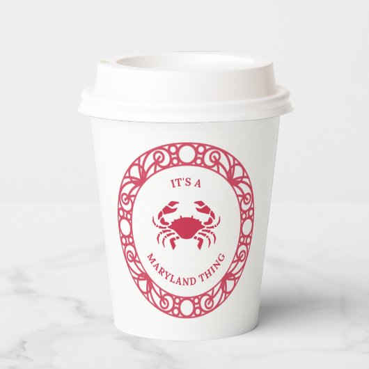 ES IST EINE MARYLAND-SACHE (CRABS) PAPPBECHER (Rückseite)