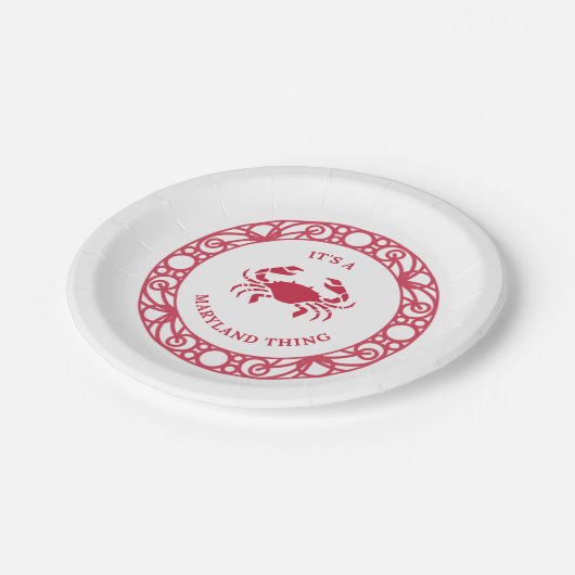 ES IST EINE MARYLAND-SACHE (CRABS) PAPPTELLER (Schrägansicht)