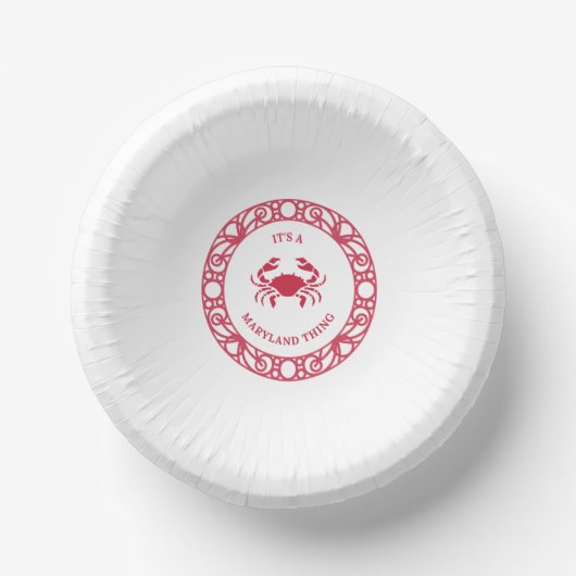 ES IST EINE MARYLAND-SACHE (CRABS) PAPPTELLER (Vorderseite)