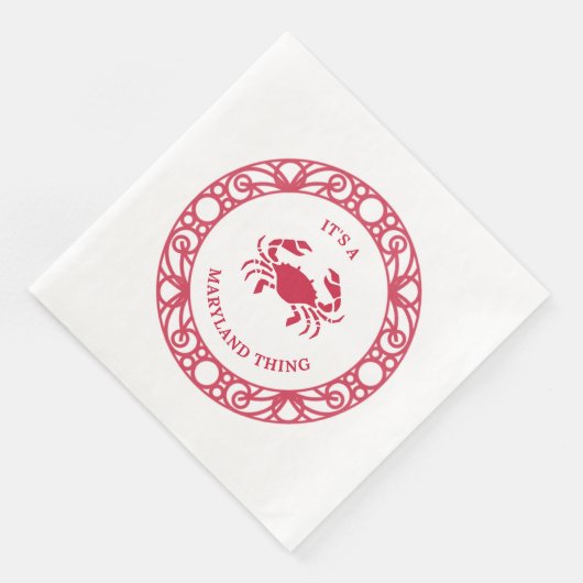 ES IST EINE MARYLAND-SACHE (CRABS) SERVIETTE (Ecke)