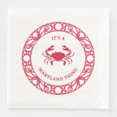 ES IST EINE MARYLAND-SACHE (CRABS) SERVIETTE (Vorderseite)