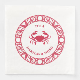 ES IST EINE MARYLAND-SACHE (CRABS) SERVIETTE