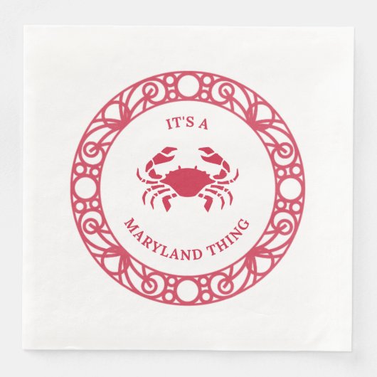 ES IST EINE MARYLAND-SACHE (CRABS) SERVIETTE (Vorderseite)