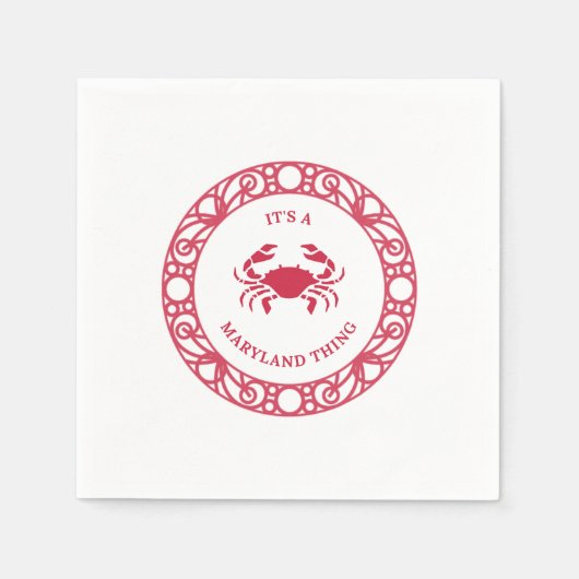 ES IST EINE MARYLAND-SACHE (CRABS) SERVIETTE (Vorderseite)