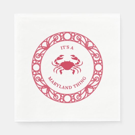 ES IST EINE MARYLAND-SACHE (CRABS) SERVIETTE (Vorderseite)