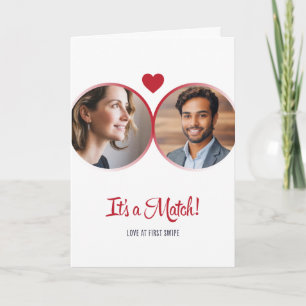 Es ist eine Match - Anpassbare Valentinstag-Karte Karte