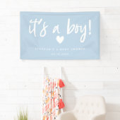 es ist eine moderne blaue Babyparty des Jungen Banner (Insitu)