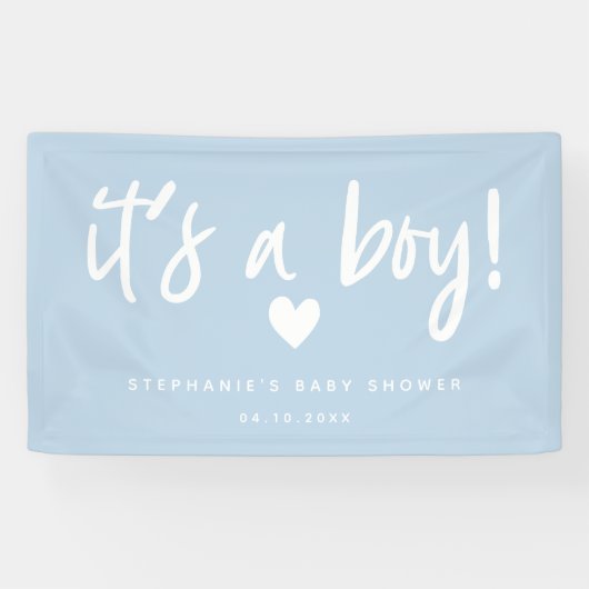 es ist eine moderne blaue Babyparty des Jungen Banner (Horizontal)