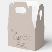 Es ist eine moderne Mädchen-Miniaturkalligrafie-Ba Geschenkschachtel (Offen)