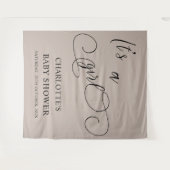 Es ist eine moderne Mädchen-Miniaturkalligrafie-Ba Wandteppich (Vorderseite (Horizontal))