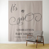 Es ist eine moderne Mädchen-Miniaturkalligrafie-Ba Wandteppich (Beispiel)