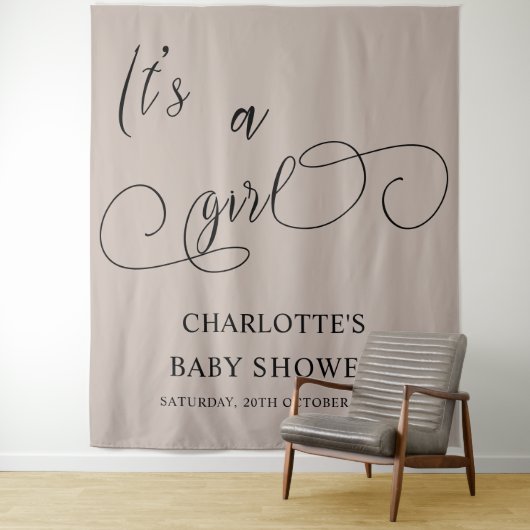 Es ist eine moderne Mädchen-Miniaturkalligrafie-Ba Wandteppich (Beispiel)