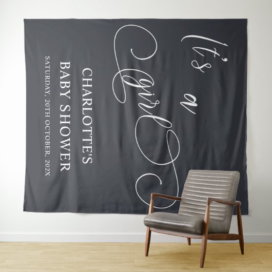 Es ist eine moderne Mädchen-Miniaturkalligrafie-Ba Wandteppich (Beispiel (Horizontal))