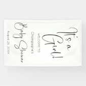 Es ist eine moderne Mädchen-Script-Baby-Dusche Banner (Horizontal)
