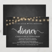 Es ist eine nach der Hochzeit Abendessen, Elopemen Einladung (Vorne/Hinten)