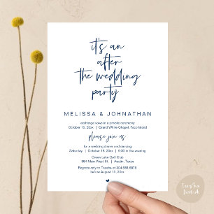 Es ist eine nach der Hochzeitsfeier, Hochzeitsfeie Einladung
