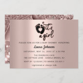 Es ist eine neue Babyfütterstruktur für Mädchen Einladung (Vorne/Hinten)