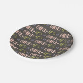 Es ist eine neue Girl Baby Paper Plate Pappteller (Schrägansicht)