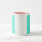 Es ist eine neue rosa Blume Buds Affirmation Zweifarbige Tasse (Mittel)