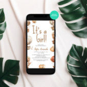 Es ist eine neutrale Baby-Baby-Baby-Dusche für Mäd Einladung