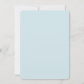 Es ist eine Niedliche Babydusche Einladung (Rückseite)