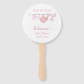 Es ist eine Niedliche Girl-Illustration Pink Baby Fächer (Vorderseite)