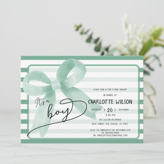 Es ist eine Niedliche Kinderpuppe aus Pfefferstreb Einladung (Stehend Vorderseite)