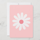 Es ist eine Niedliche Pink Little Blume Kinderdusc Einladung (Rückseite)