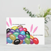 Es ist eine Osterei-Jagd und Sie werden einladen Einladung (Stehend Vorderseite)