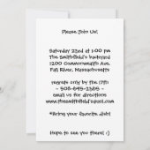 Es ist eine Osterei-Jagd und Sie werden einladen Einladung (Rückseite)