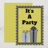 Es ist eine Party-Einladung Einladung (Vorne/Hinten)