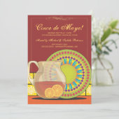 Es ist eine Party-Fiesta-Einladung Cinco Des Mayo Einladung (Stehend Vorderseite)