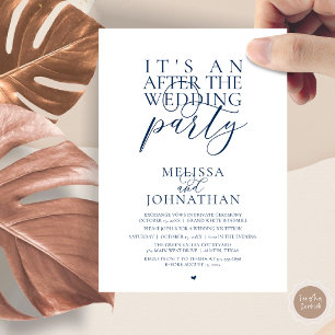 Es ist eine Party nach der Hochzeit, moderne Rezep Einladung