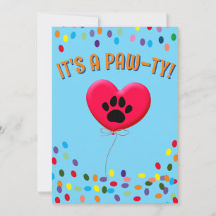 Es ist eine Paw-Ty-Hundeparty-Einladung Einladung