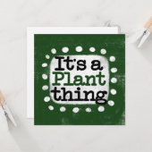 Es ist eine Pflanze-Thing-Grußkarte Karte (Vorderseite/Rückseite Beispiel)
