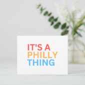 ES IST EINE PHILLY-SACHE FEIERTAGSPOSTKARTE (Stehend Vorderseite)